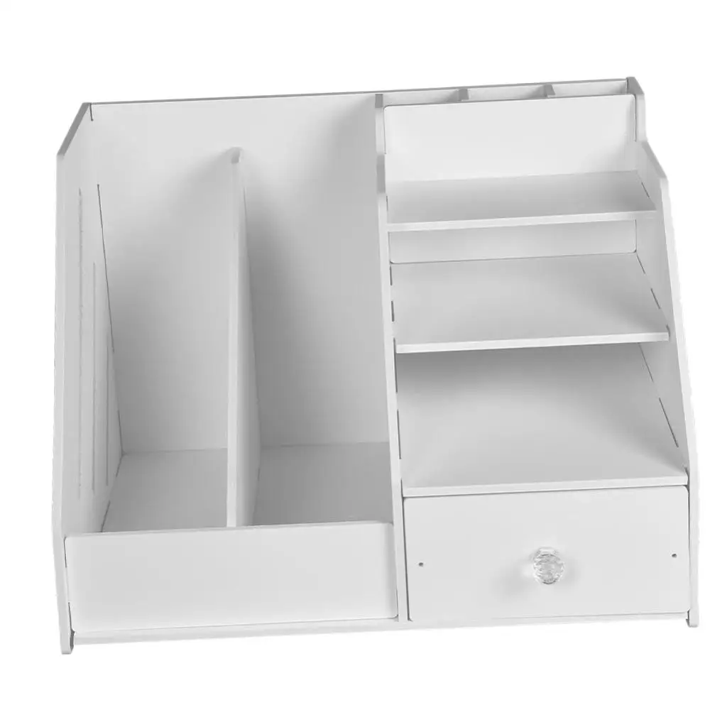 

Self Assembly Files Storage PVC Paper Holder Large Desktop Organizer Document Storage for School Office Home