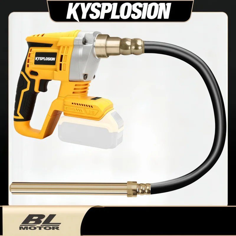 Cordless Electric Concrete Vibrator with Shaft Rod For Dewalt 20V battery Mixing and Compacting Building Concrete power tools