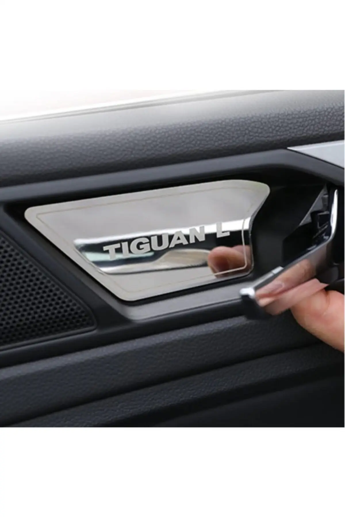 Auto Interior Accessories 4 Pcs 2017 Model And Above Tiguan Post Door Handle Aluminum Plated Elegant Design