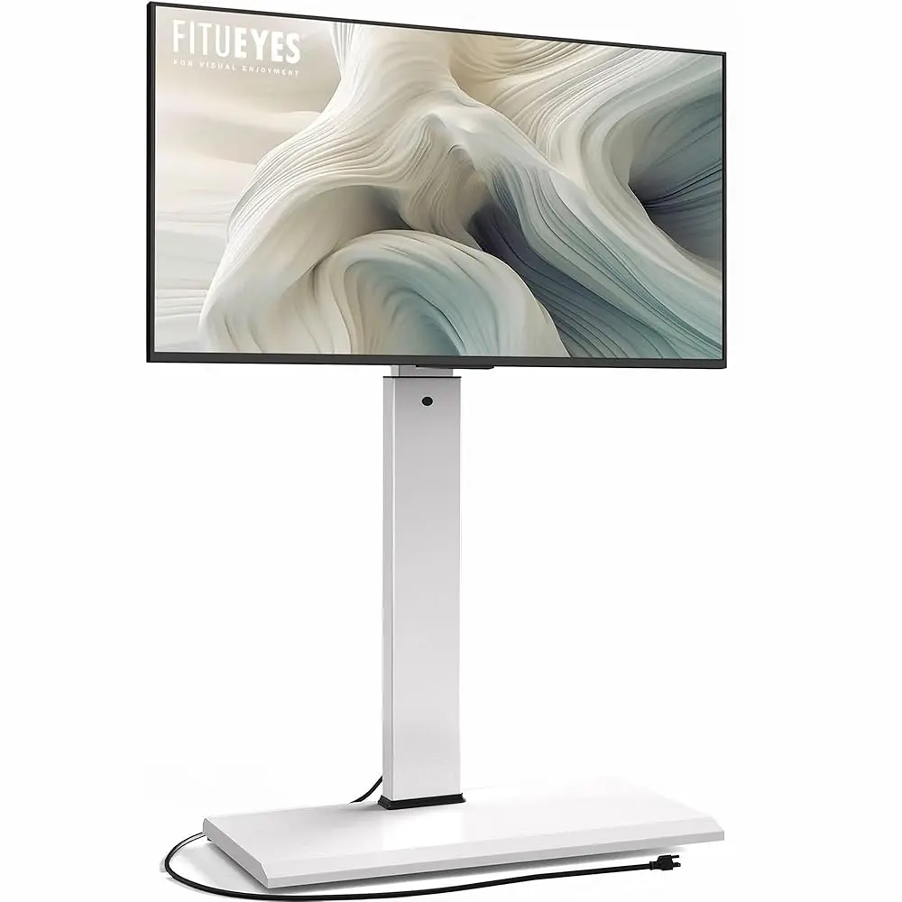 

Напольная поворотная подставка для телевизора с розеткой для телевизоров 32-65 H, напольная подставка для телевизора с креплением, регулируемая по высоте, с железным основанием, вмещающая к