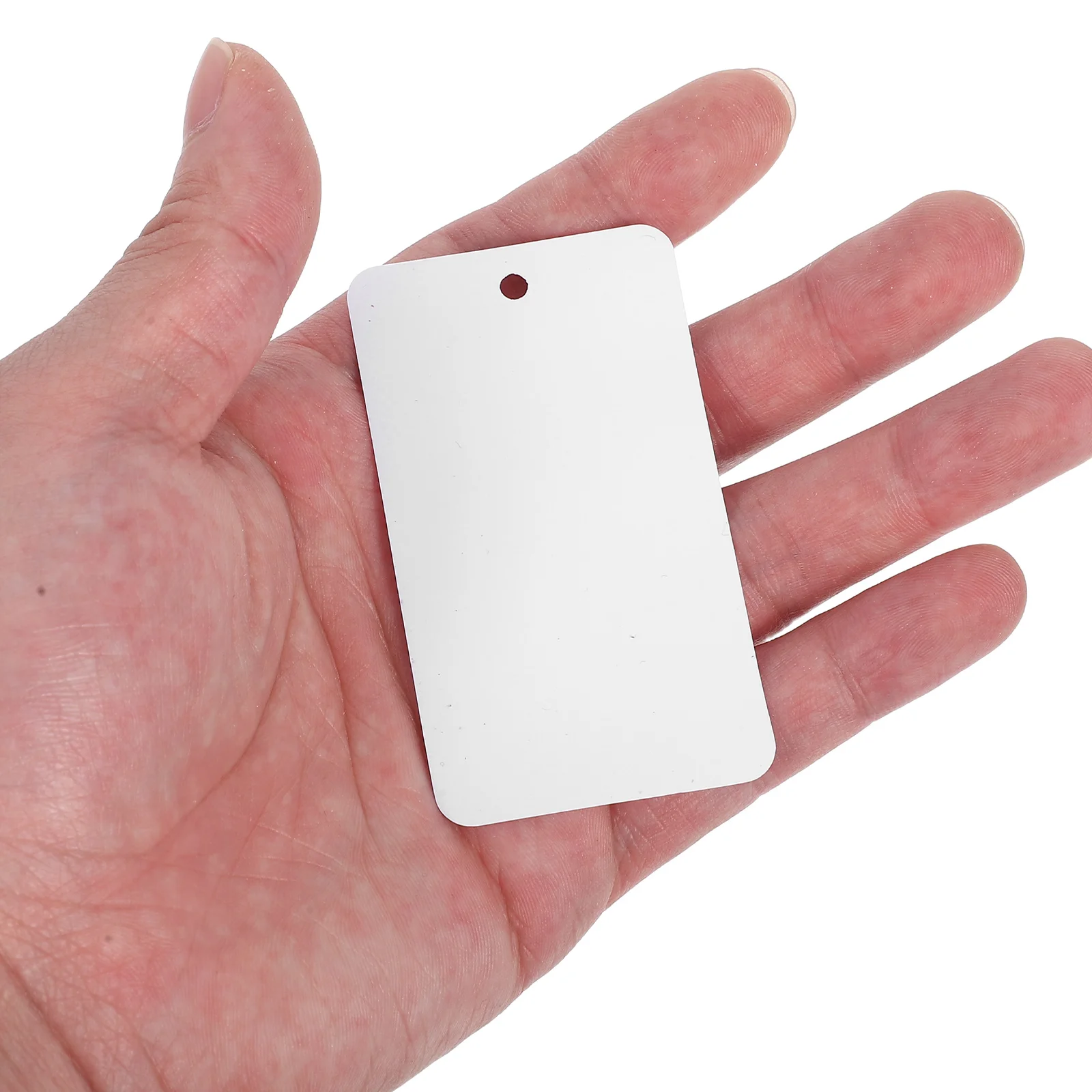 

100 Pcs Tag Id Card Lanyard Identification Cards Label Blank Pvc Bracelet Display Merchandise Labels Badge with