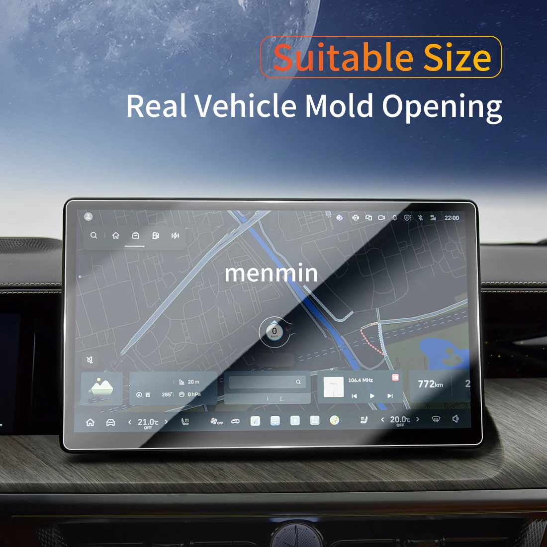 

Car Stickers Dash Carplay Mirror Screen Protector Display Tempered Glass Protective Vehicle For 24 Great Wall Motor TANK 500