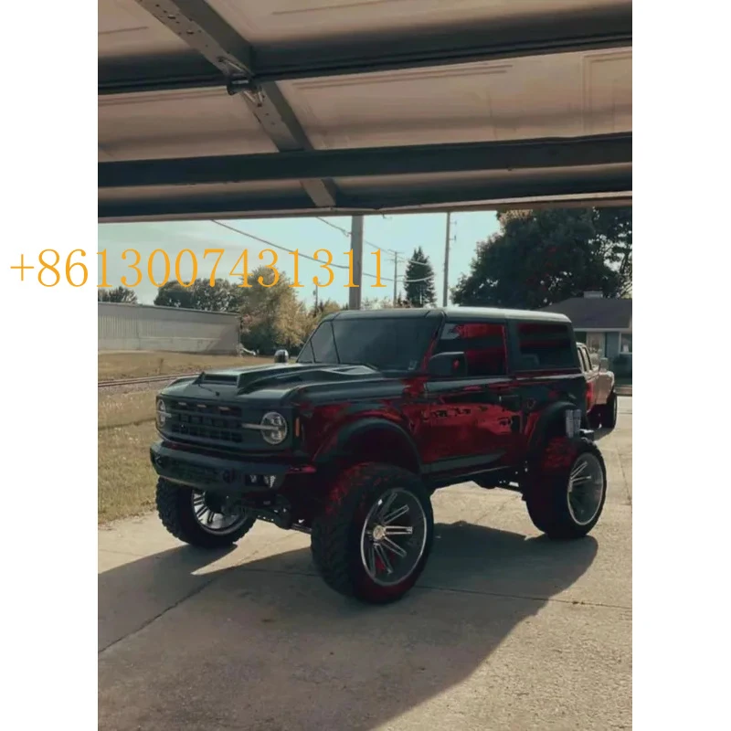 FactoryHot Sale Scoop Hood Black Engine Cover Carbon Fiber Hood With Intake Bronco 2024