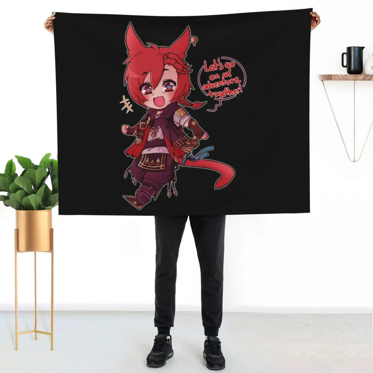 

G'raha Tia, At Your Service Throw Blanket Warm Throw Blanket Gift for Anniversary