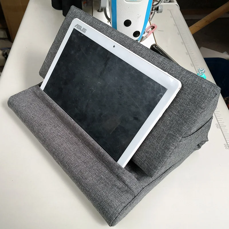 

Soft Tablet Pillow Stand 7-13" Device Universal Holder for iPad/Kindle/Phone/Book Multi-Angle Support for Lap Tab Bed & Desk 1