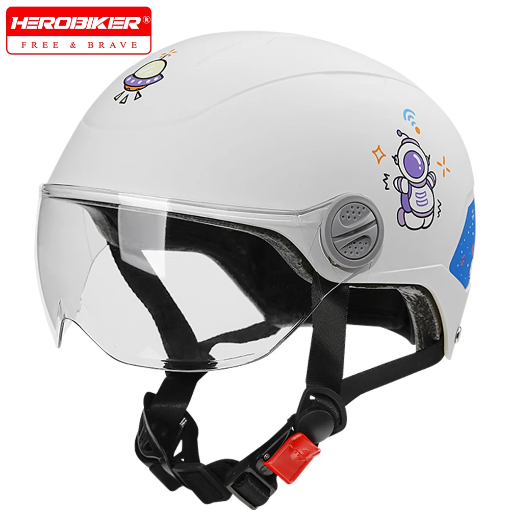 

Summer Children Helmets Motorcycle Helmet Half Face Helmets Cartoon Cute Kids Moto Riding Helmet Electric Car Bike Child Helmet