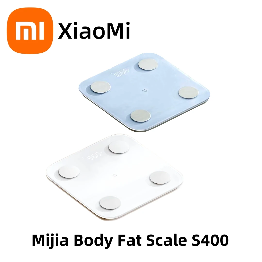 Xiaomi Body Fat Scale S400 Bluetooth 5.0 Weight Scale Smart Home Body Composition 150KG BMR Test Tętno Ukryty wyświetlacz LED