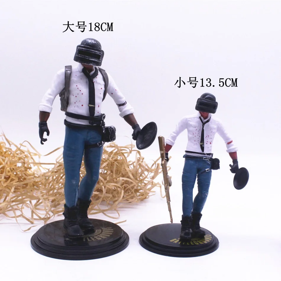 Game PLAYERUNKNOWN'S Cake Topper Anime Figuur PUBG Party Gelukkige Verjaardag Taart Decoratie Benodigdheden PVC Ornamenten Jongen Kids Gift