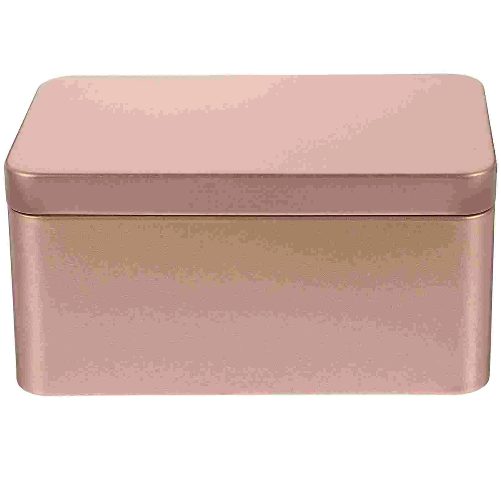 

Rectangular Empty Tin Box Tinplate Storage Box Cookie Tin Storage Container Candy Tea Coffee Jewelry Trinket Box Home Supply