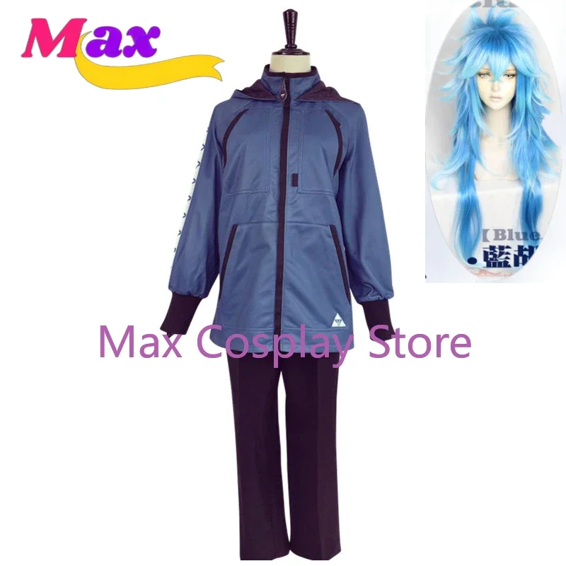 

Max Game Hercules Idia Shroud Косплей Костюм Взрослые Женщины Мужчины Наряды Куртка Синие Толстовки Брюки Спортивная Одежда В наличии