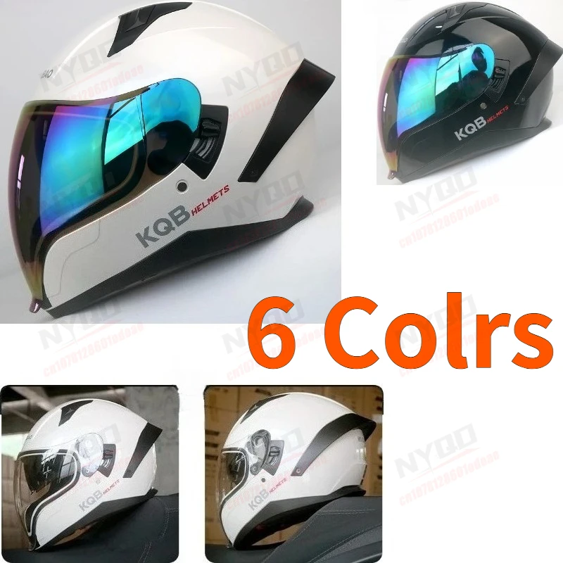 High Quality KUQIBAO Motorcycle Helmet Dual Lens Four Season Men's and Women's Mask Helmet Outdoor Cycling Equipment
