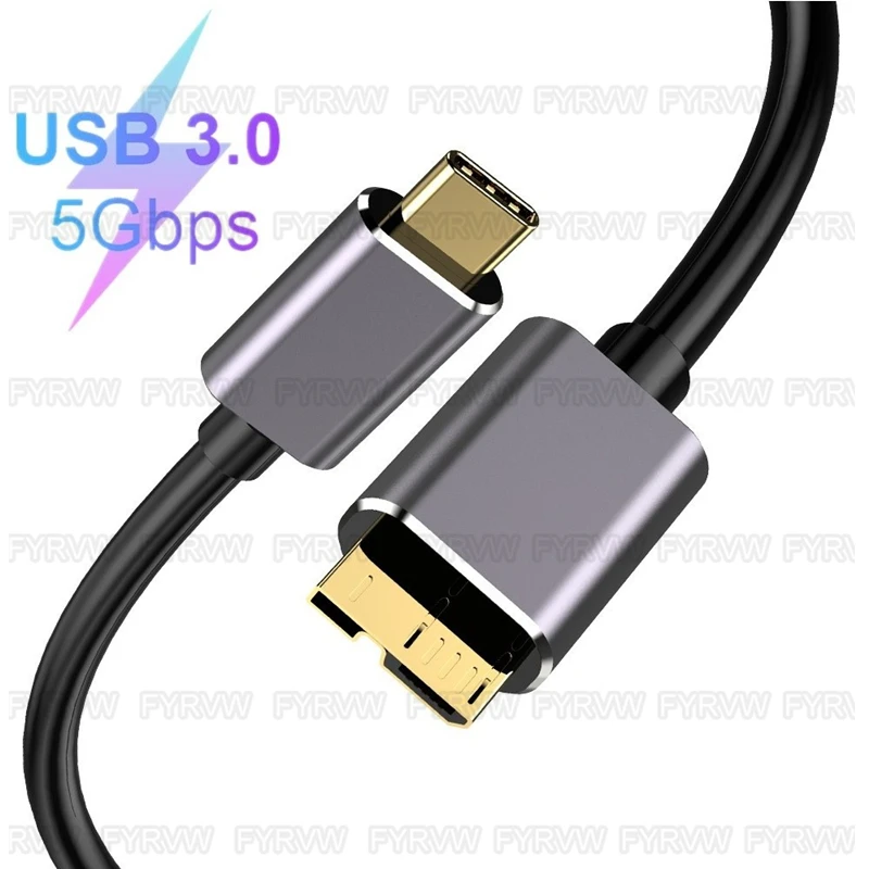 Type C to Micro B Cable USB-C to Micro B Hard Disk exten Cable For Macbook Hard Drive Disk HDD SSD Case USB Type C Micro B Cable