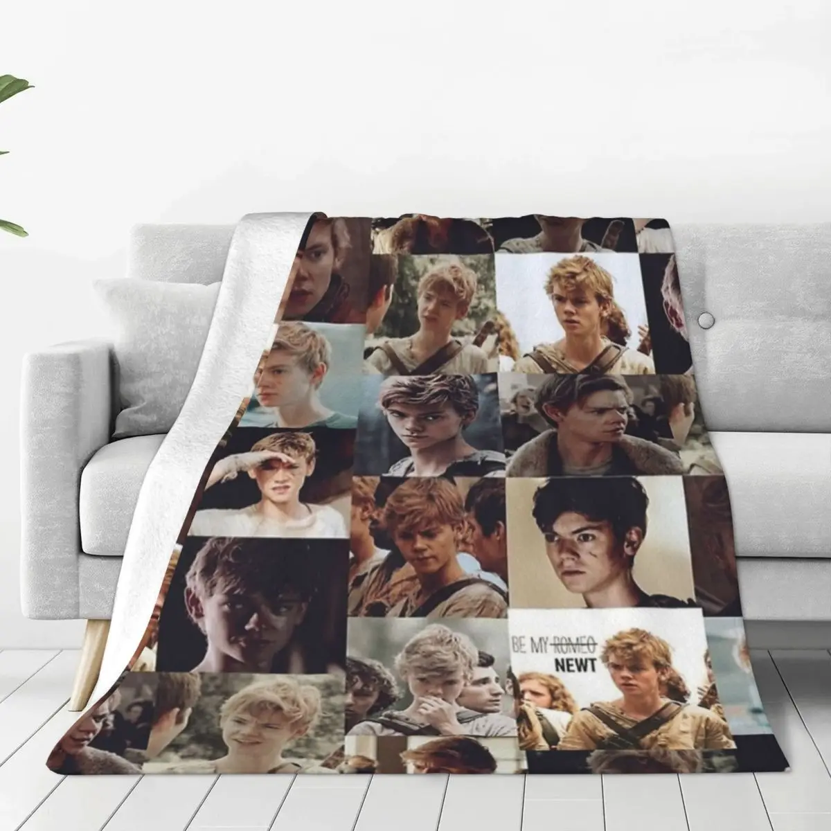 The Maze Runner Photo Collage Blanket American Film Soft Plush Bedding Throws For Travel Office Flannel Bedspread Bed Cover