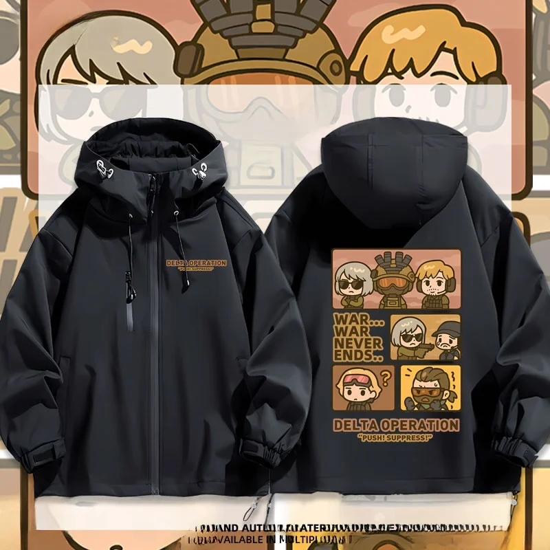 

Свободная удлиненная куртка Delta Operation Ma Xiaowen с флисовой подкладкой для осени и зимы, для активного отдыха, ветрозащитная, водонепроницаемая