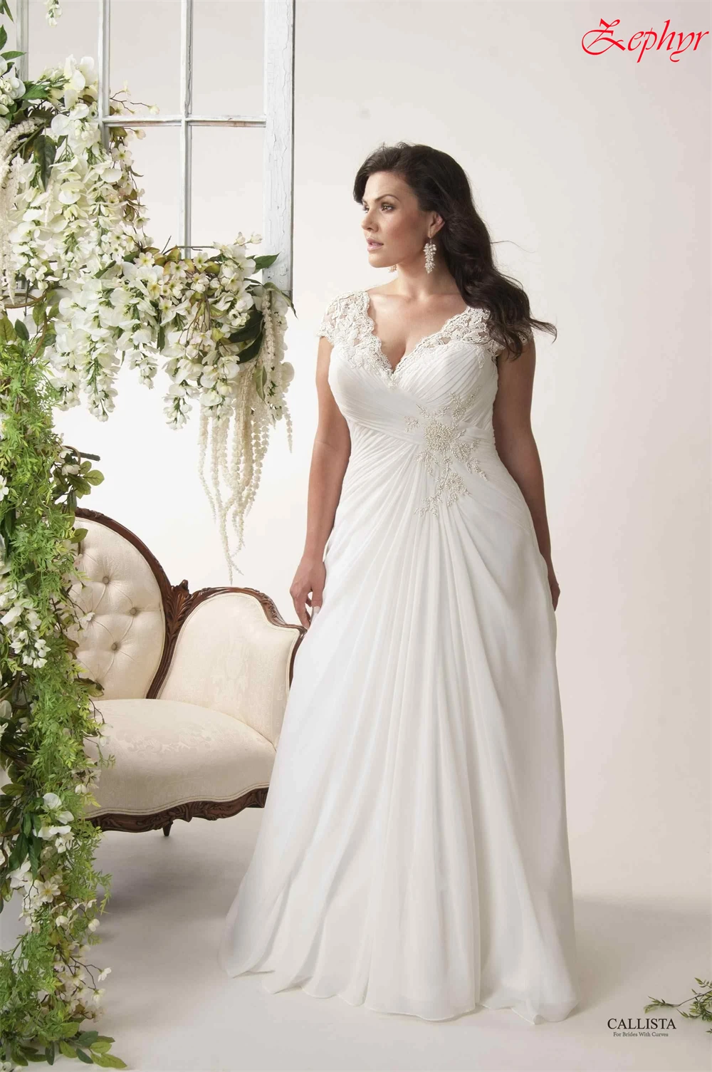 

Customized Elegant Formal Simple Temperament Romantic Modern Wedding Dresses White Chiffon AppliqueWedding Party A-line Dress