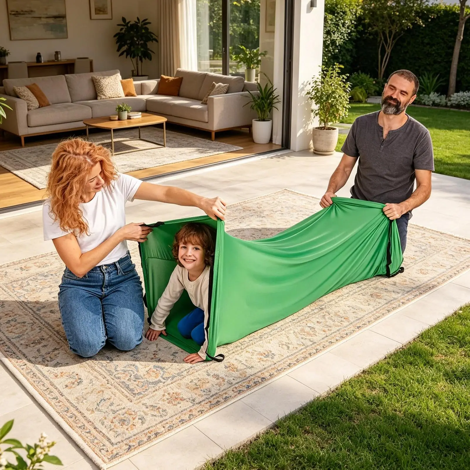 อุโมงค์ผ้าสำหรับเด็ก ชุดของเล่ - Kids Outdoor Tunnel บทวิจารณ์และราคา