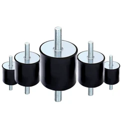 Rubber Mount, Vibration Isolator, M4 M5 M6 Absorber Rubber Stud Cylindrical Vibration Isolation Silentblock