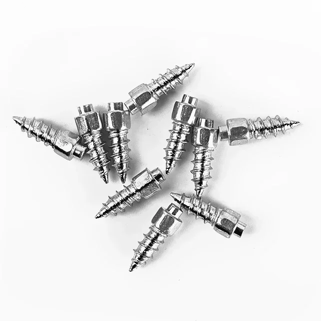 10-40pcs Spikes For Car Tires Anti-skid Screw Nails For Tires Snow Soles Auto Motorcycle Bike Truck Tire Screws Spikes Cleats