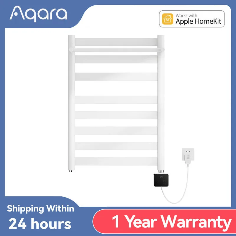 

Aqara Smart Home Towel Rack H1 Zigbee 3.0 LED Touch Control IPX4 Waterproof Heating Drying Sterilization For Apple Homekit App