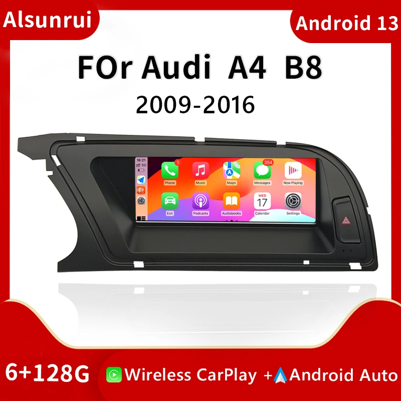 

8.8" 1920*720 Wireless Carplay Android 12 Car Radio For Audi A5 09-16 Screen WIFI System GPS Navigation Stereo Multimedia Audio