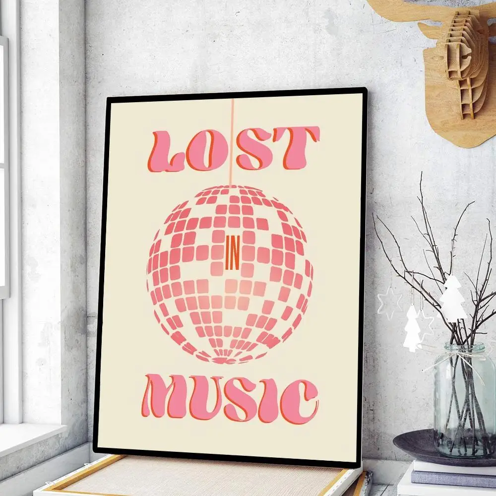 Abstract Feminist Color Letter Art Woman Good Poster Kraft Paper Prints Vintage Home Room Cafe Bar Art Wall Decor Painting