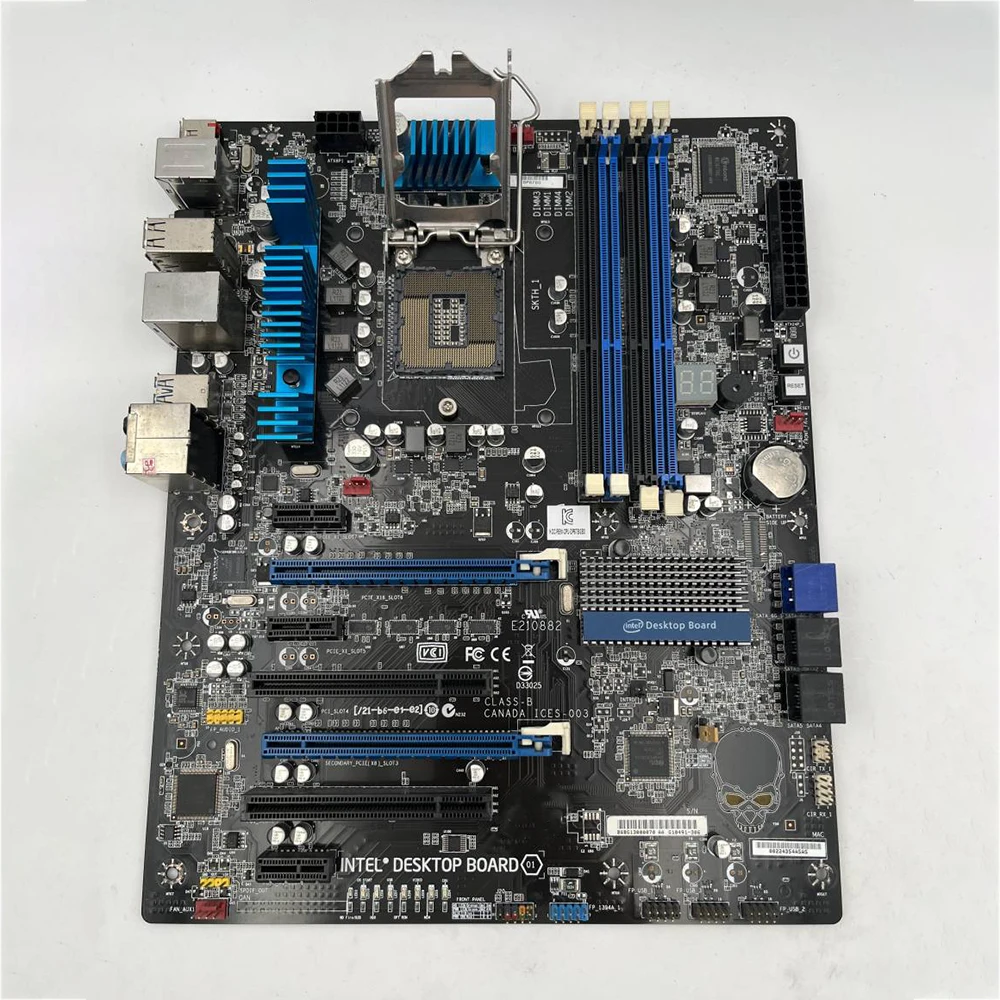 Placa base de escritorio para Intel DP67BG Skull P67 LGA1155 ATA3.0 USB3.0, prueba perfecta de buena calidad