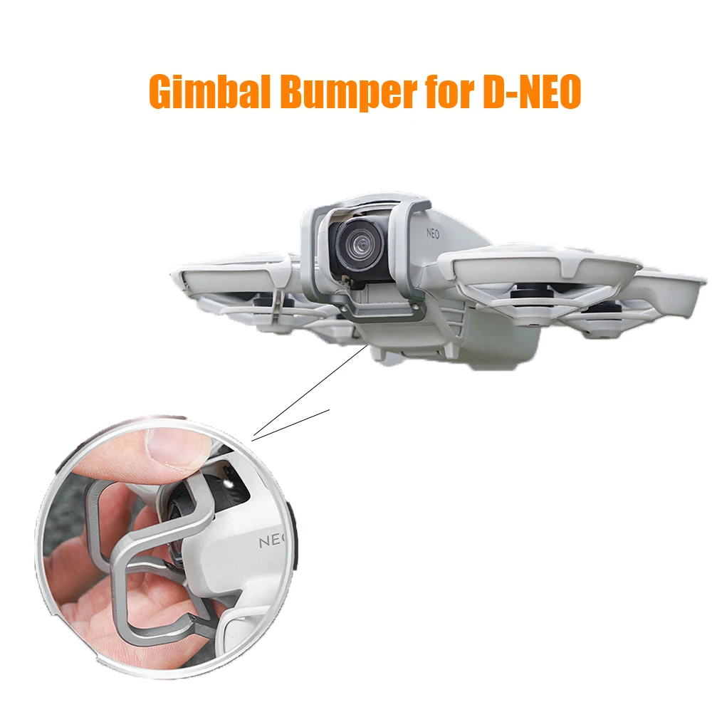 

Защитная планка бампера карданного подвеса из алюминиевого сплава для DJI Neo, защитная планка для объектива от столкновений, легкий дизайн, бампер, часть дрона