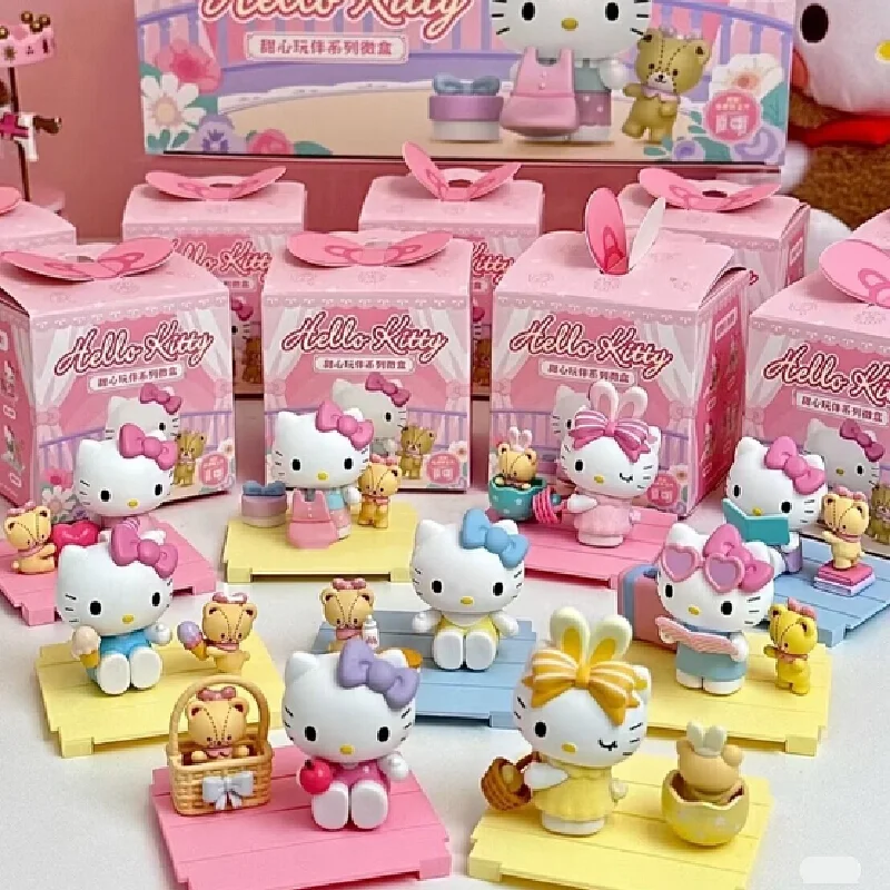 

Authentic Stock Sanrio Hellokitty Blind Box Cute Sweetheart Playmate Hello Kitty Figurine Kawaii Trendy Toy Figurine Birthday