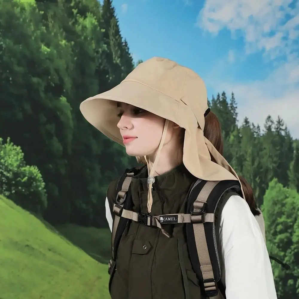 

Новая солнцезащитная шляпа от солнца с широкими полями, анти-УФ-солнце, сельскохозяйственная рабочая шляпа, защита шеи, складная шаль, летняя кепка