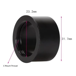 Agnicy Adapter 23.2mm Inner Hole to 1.25 Inches Outer Diameter Joint C Mount C Port Thread