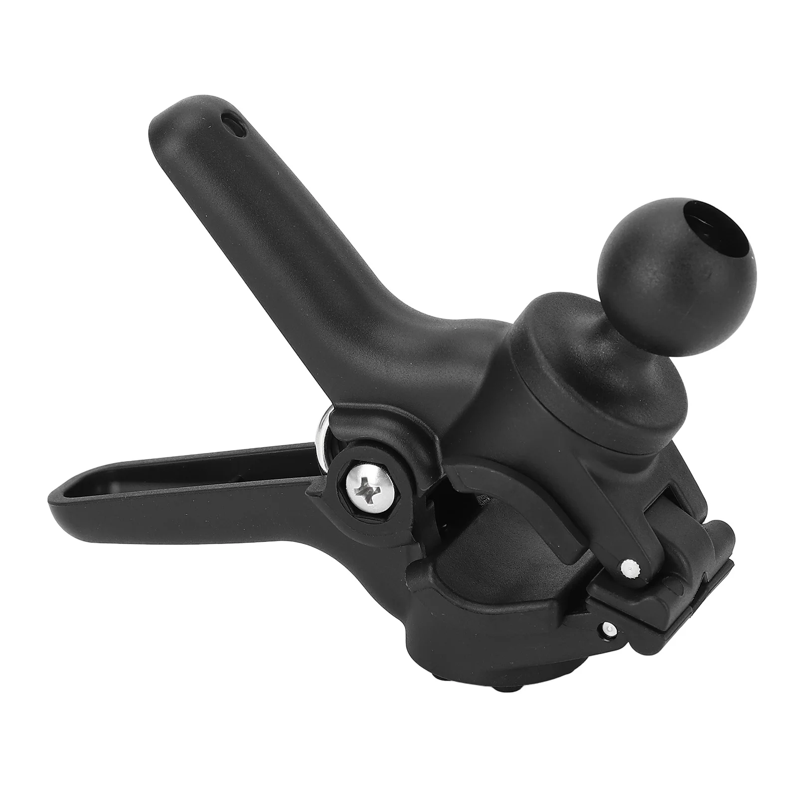 

Handlebar Clamp Mount Base Aluminium Alloy Bar Clamp with 1in Ball Anti Slip Spring Clips Rail Mount for Desk Round Tube