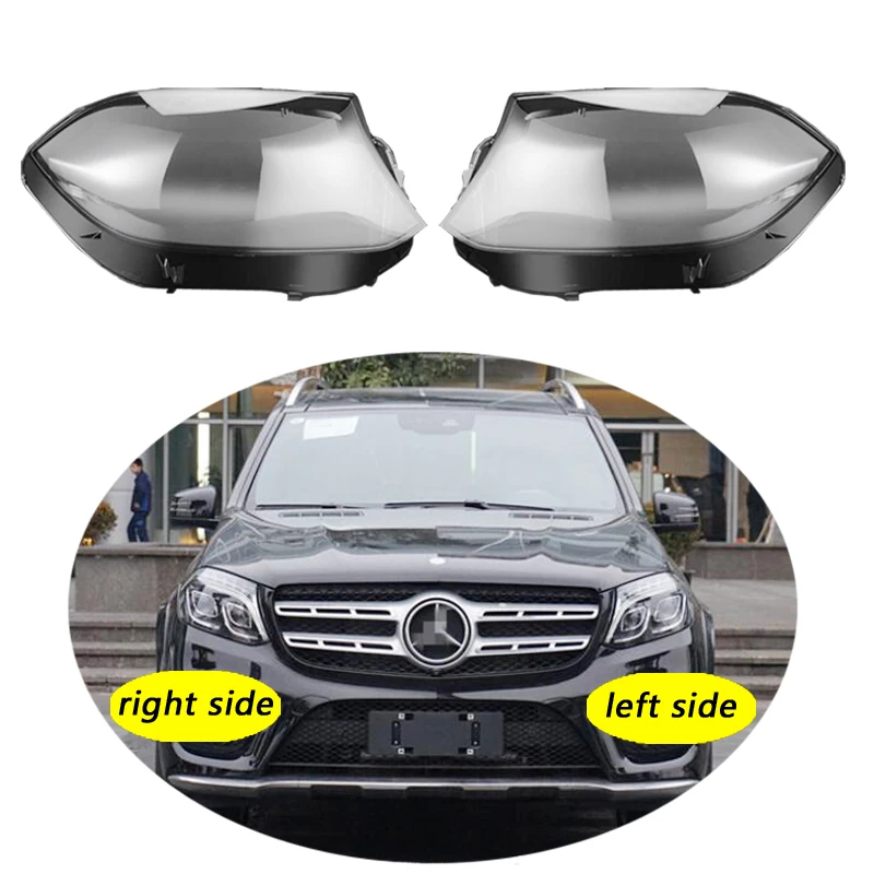 

Use For Benz W167 2015-2019 GLS Class 350 450 Transparent Headlamp Cover Lamp Shade Front Headlight Shell Lampshade Lens shell