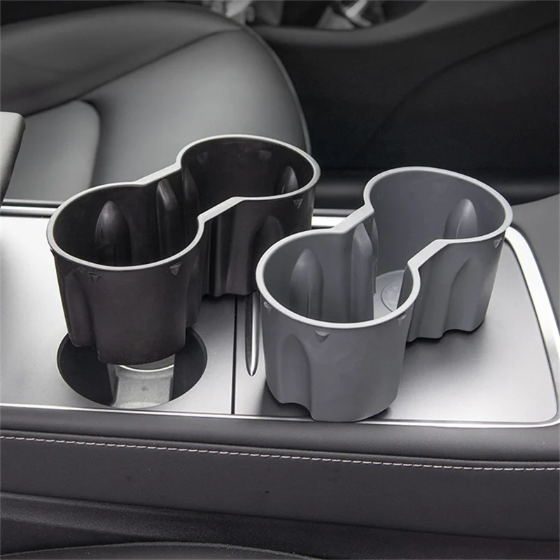 Universal Water Cup Hoder Storage Box Non-toxic Tasteless Center Console Accessories Compatible For Tesla Model 3/Y 2021 2022