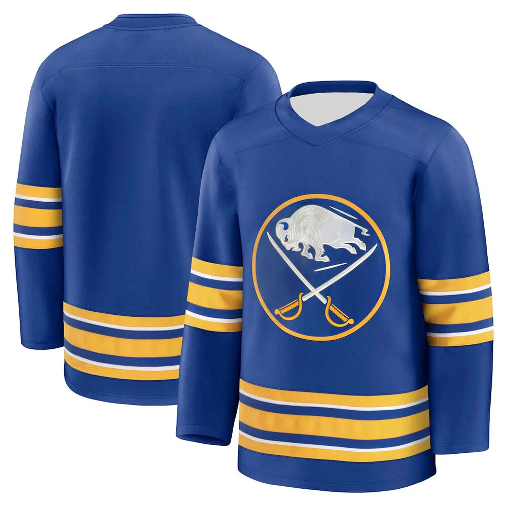 Buffalo Hockey Jersey Sabres Design Graphic Print Merch Unisex Streetwear Long Sleeve Summer V-neck Tshirts Fashion Casual Tops
