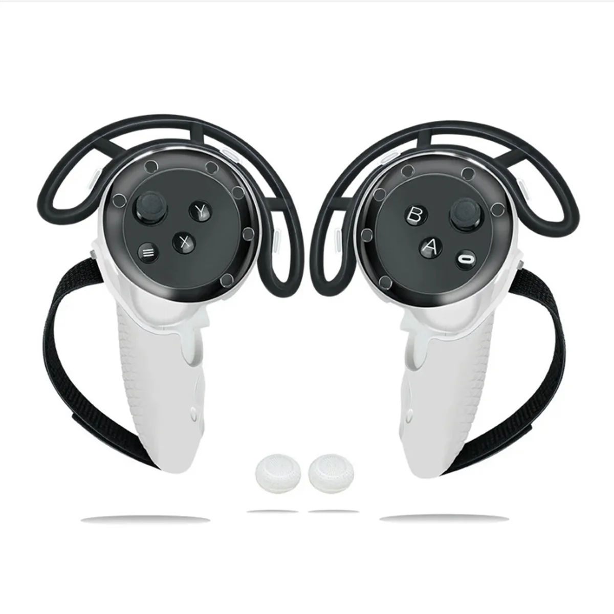 AU47-For Quest 3 Controller Gaming VR Accessories Extended Case for Meta Quest 3 Touch Controller Case White