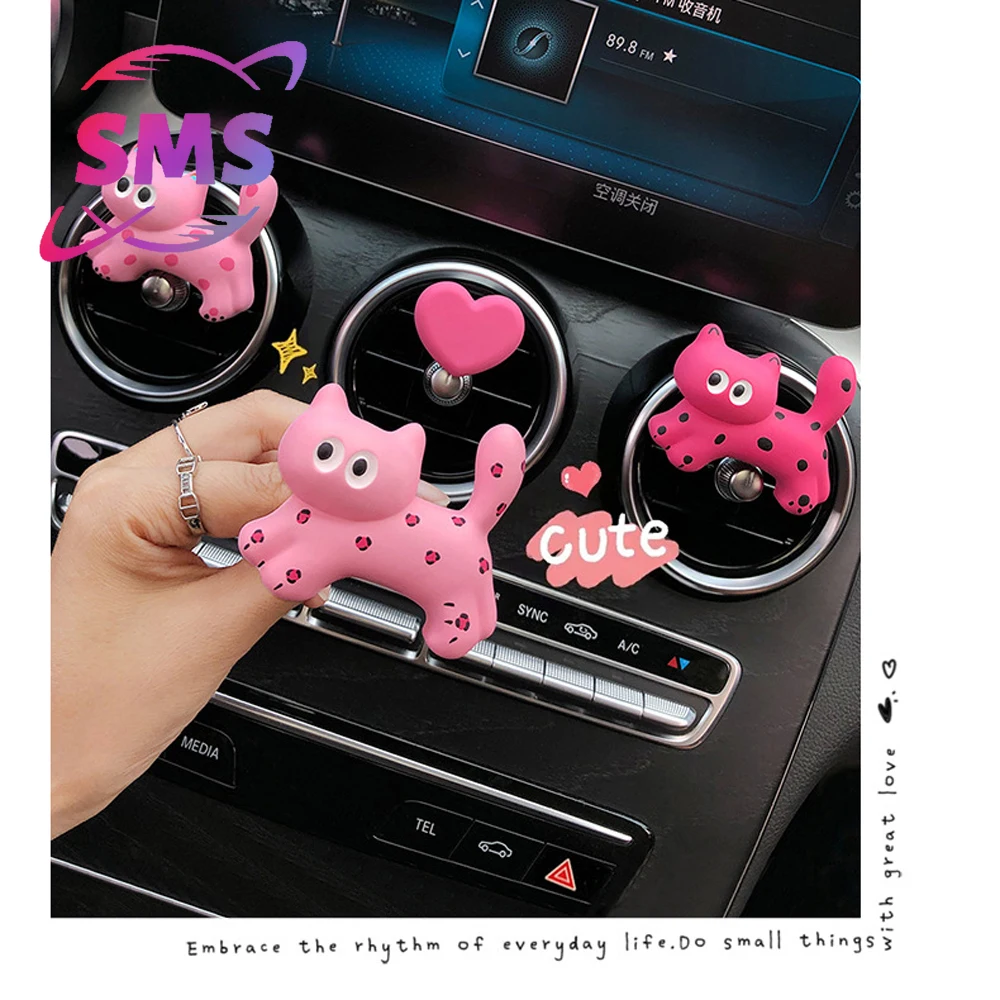 

Car aromatherapy diffuser with perfume For BMW Mercedes-Benz Toyota Kitten car air conditioning air outlet decoration