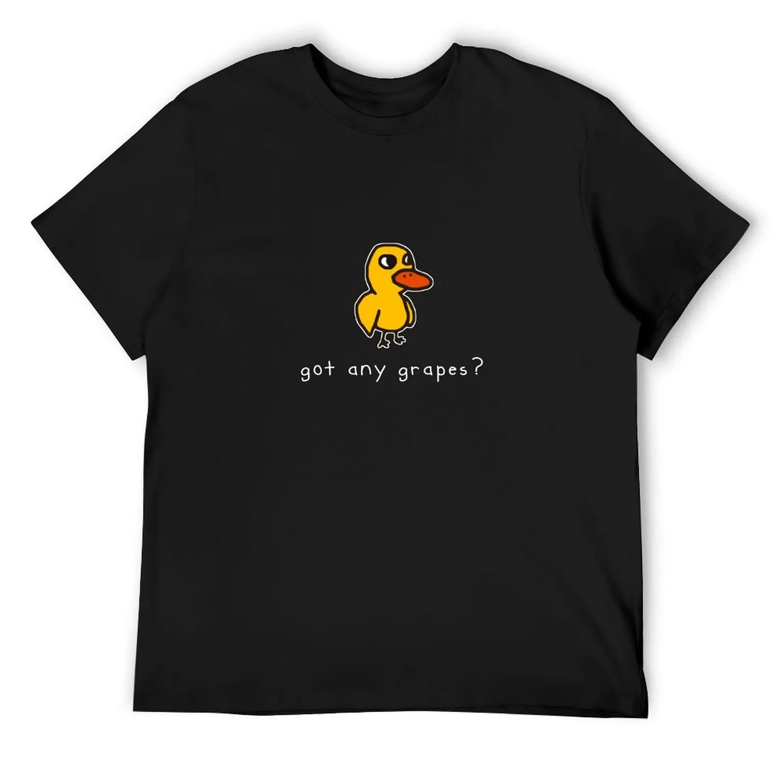 got any grapes? (alt. for dark colored materials) T-Shirt heavyweights man clothes for a boy vintage T-shirt men