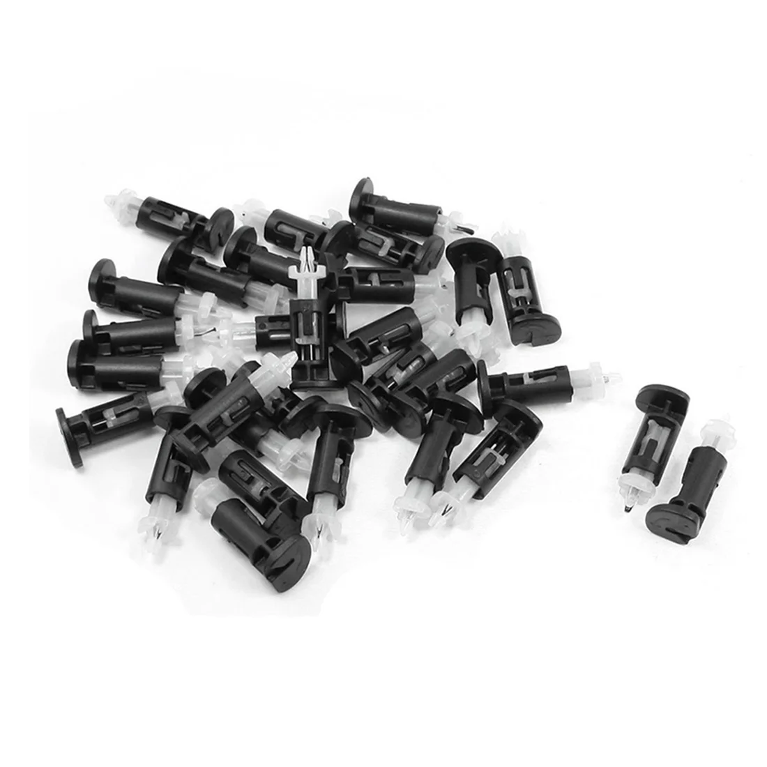 100 buah kipas pendingin Pin dudukan Heatsink CPU klip dudukan pengencang untuk Intel 775/1150/1155/1156/1366