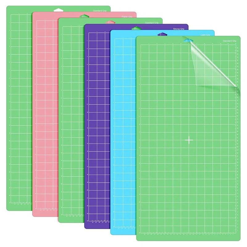 6 Pack Cutting Mat 12 X 24 Inch, Cutting Mats For Craft, Standard, Strong, Adhesive Cut Mat Replacement