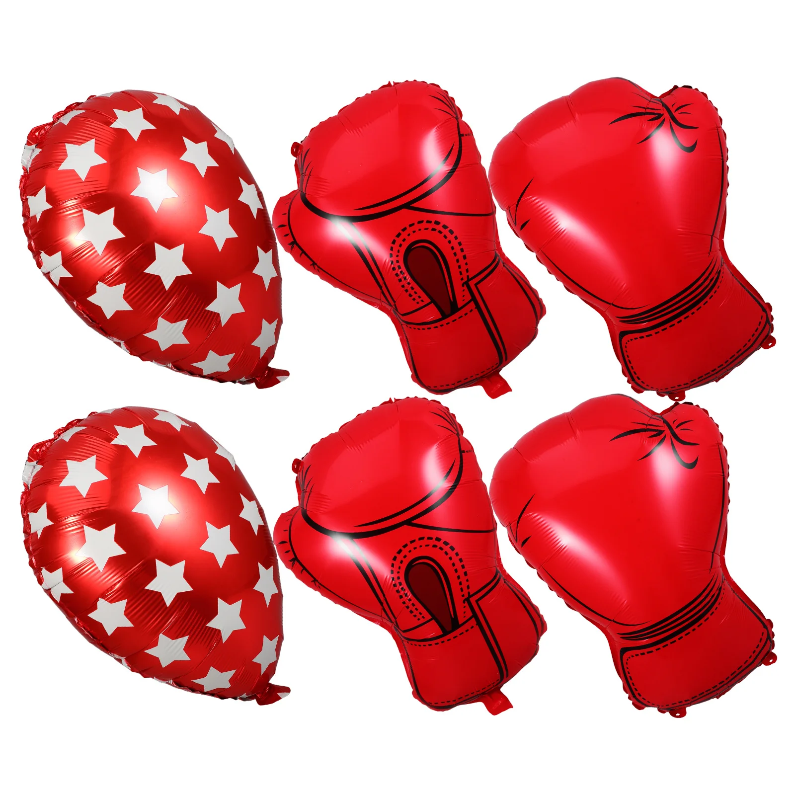 

6Pcs Inflatable Boxing Gloves Balloons Boxing Theme Decorations for Birthday Wrestling Fighting Night Party Supplies