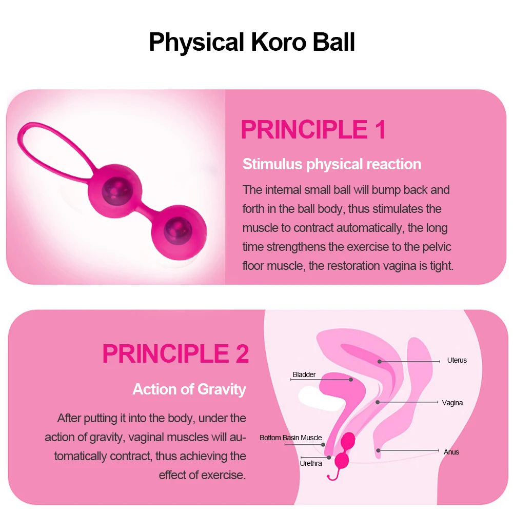 Safe Silicone Vagina Balls Kegel Exerciser Pelvic Floor Muscle Trainer Venus Ball Perinee Tighten Adult Goods Sex Toys for Women