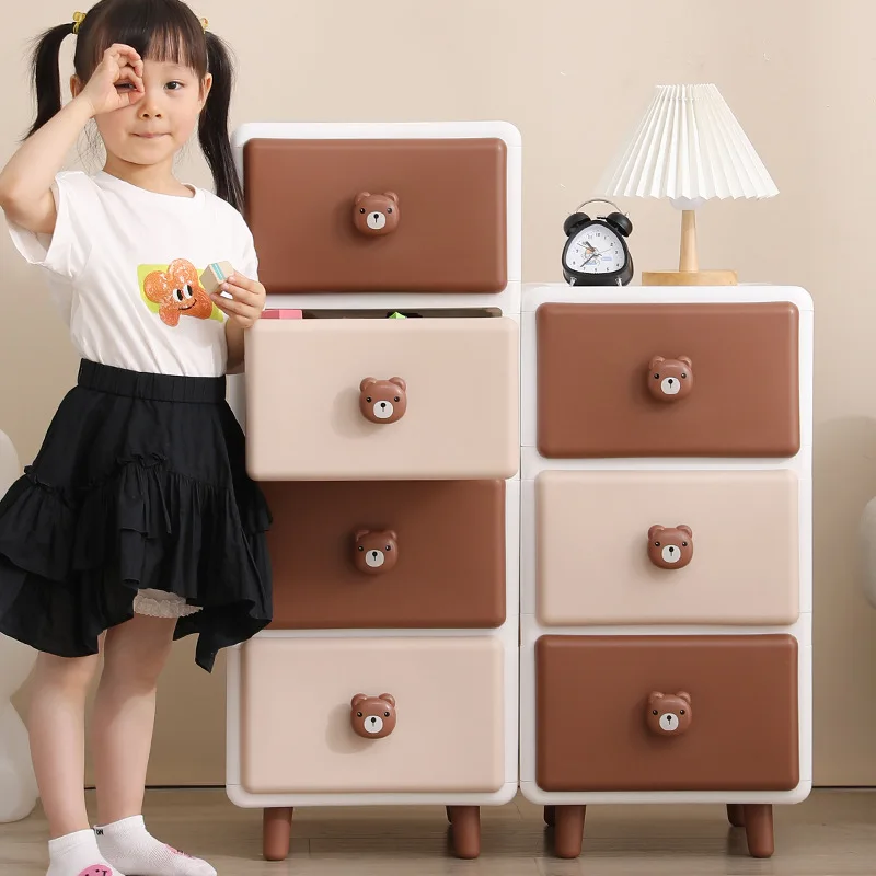 

Storage Cabinet for Household Use, Large Capacity Cute Cartoon Children's Toys, Drawer Style Storage Cabinet, Storage Cabinet