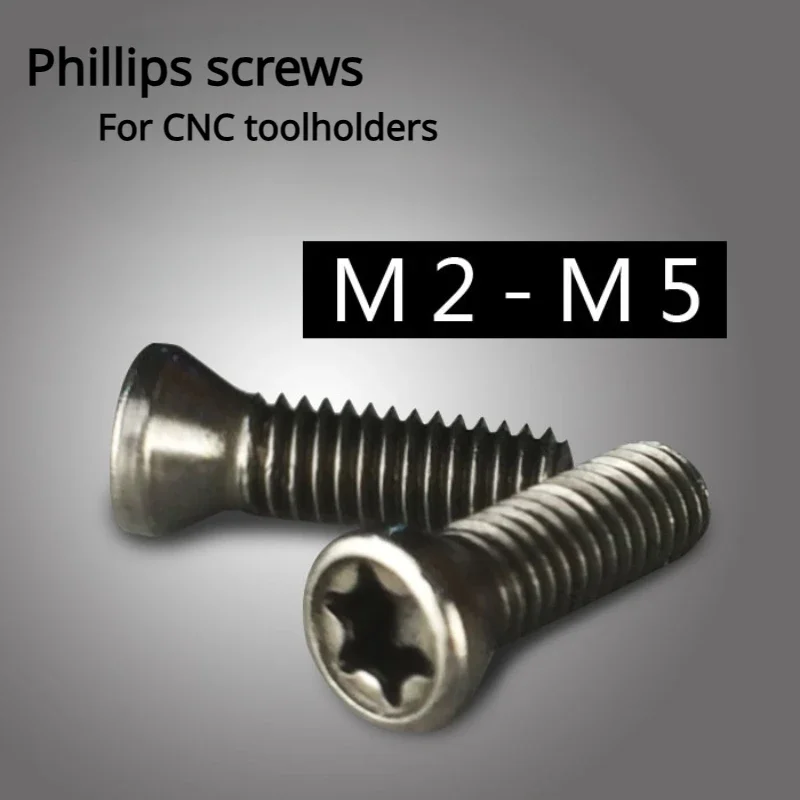10pcs/Bag CNC Tooling Screws Milling Blade Turning Toolholder Plate Screws Plum Blade Screws M2 M2.5 M3 M3.5