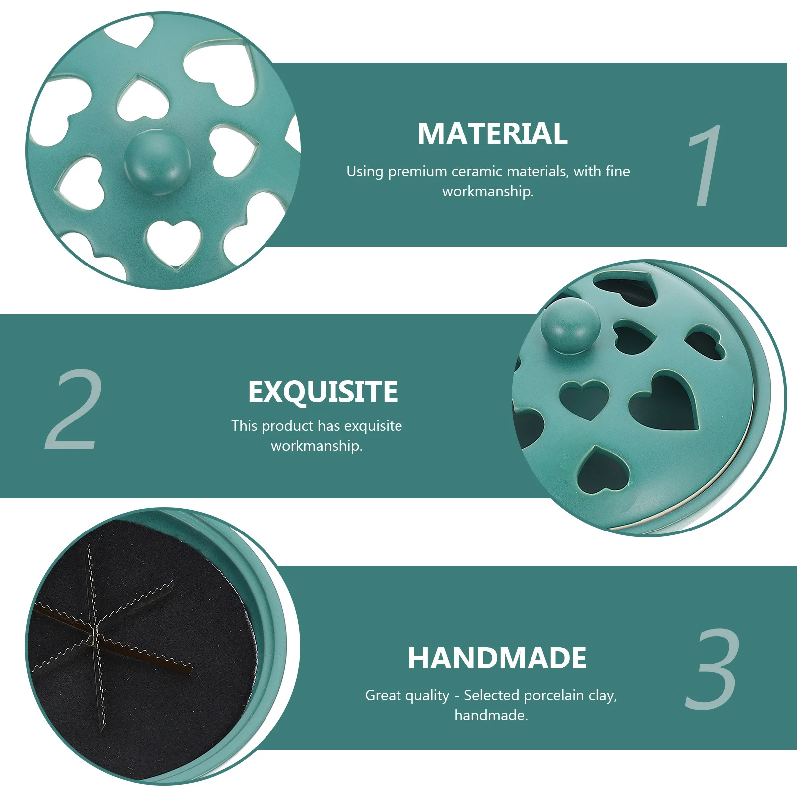 

Ceramic Incense Burner Exquisite Aroma Burner Home Decor Relaxing Scented Censer Desktop Adornment