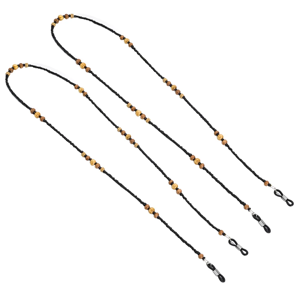 

2 Pcs Eyeglass Chain Glasses Holder Strap Choker Cord Sun Eyewear Safety Retainer