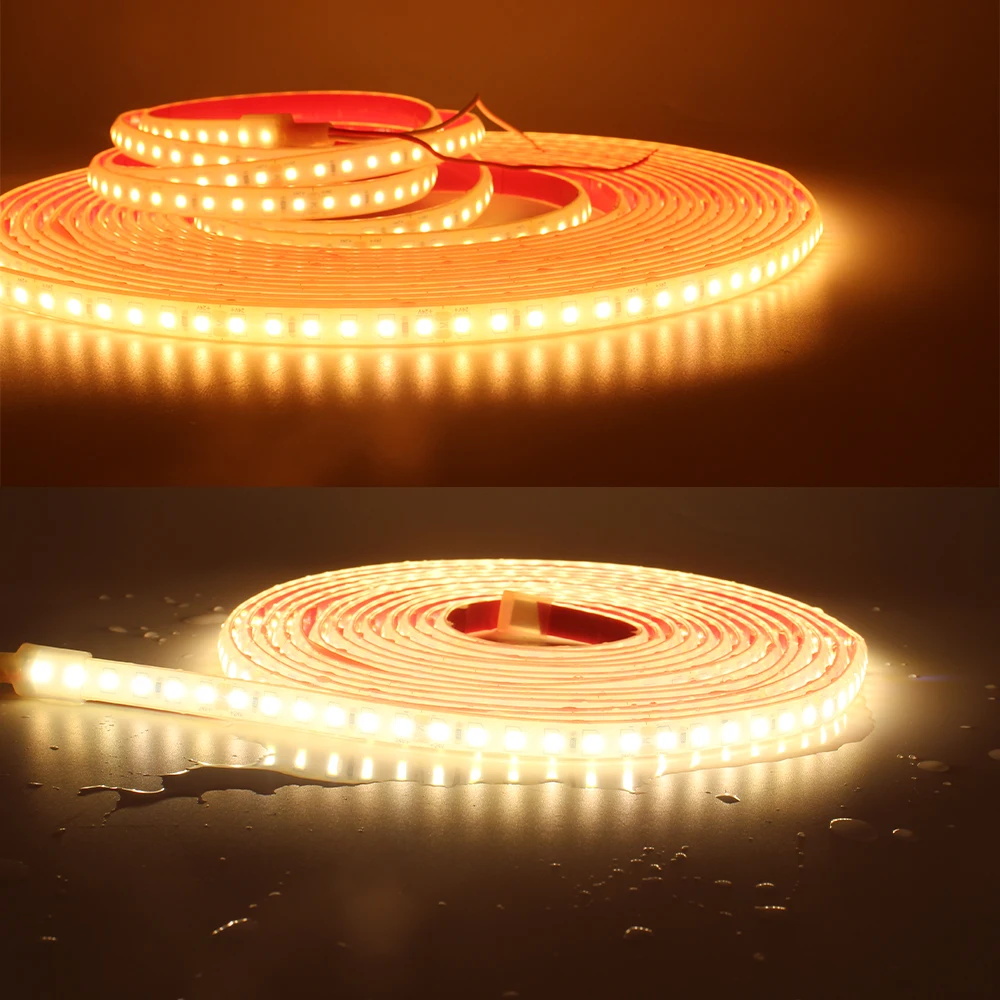 24V LED Strip Light IP68 Waterproof 1M 2M 5M 10M 15M 20M SMD 2835 120LEDs Flexible LED Tape Ribbon Lamp Indoor Outdoor Lighting