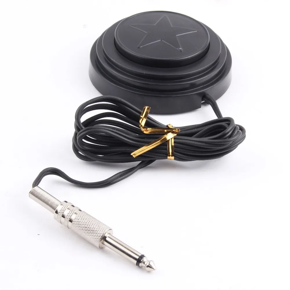 

Fashion Round Tattoo Machine Footswitch Foot Pedal Controller Power Supplies Kit Drop Shipping