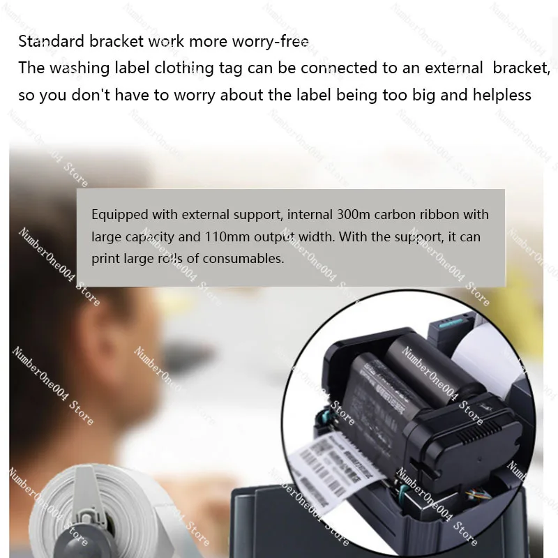 For TSC TTP 244 Pro 342 TE244 TE344 Barcode Label Printer for Clothing Tags