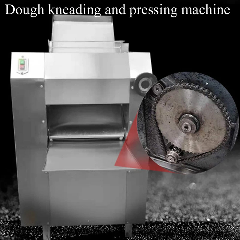 

PBOBP Electric Dough Roller Noodle Press Machine Stainless Steel Desktop Pasta Commercial Kneading Dumpling Make