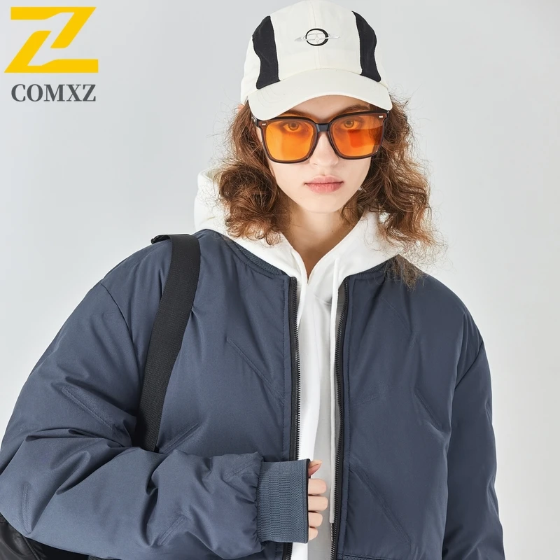 2025 جديد كبير الحجم الشتاء سترة الرجال زي بيسبول القطن ريشة سترة سميكة الدافئة ملابس خارجية في الهواء الطلق الشارع معطف الموضة الدافئة